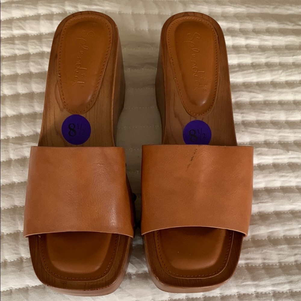 Splendid Women's Tan Slide Sandals